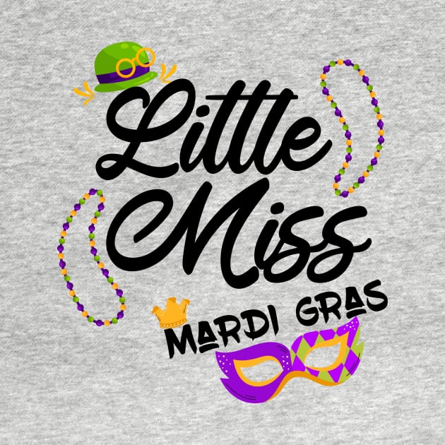 funny little miss mardi gras by Officail STORE